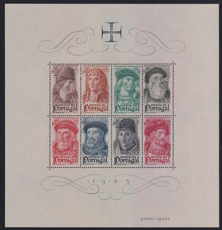 Portugal 1945 Navigators Miniature Sheet