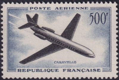 France 1957 50f Caravelle Air Mail
