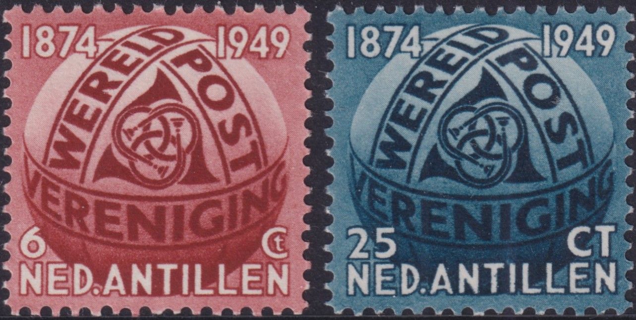 Netherlands Antilles 1949 75th Anniversary of UPU Set