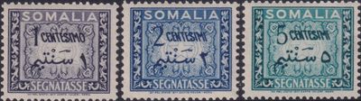 Somalia 1950 Postage Dues Part Set