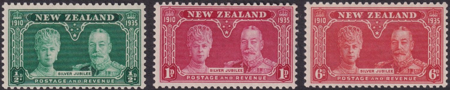 New Zealand 1935 KGV Silver Jubilee Set