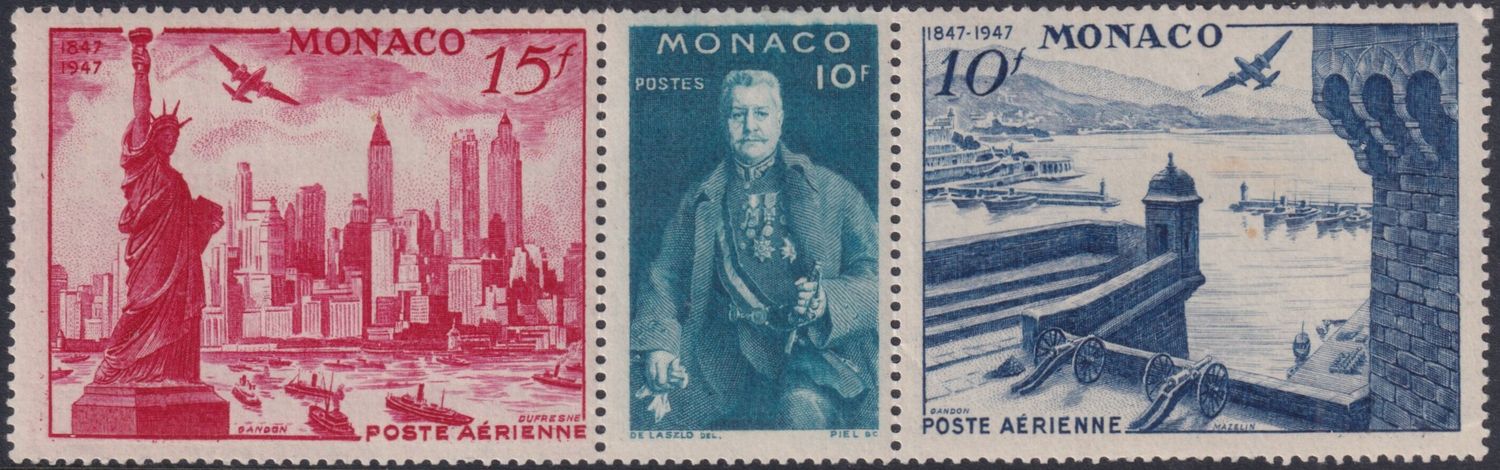 Monaco 1947 CIPEX Triptych