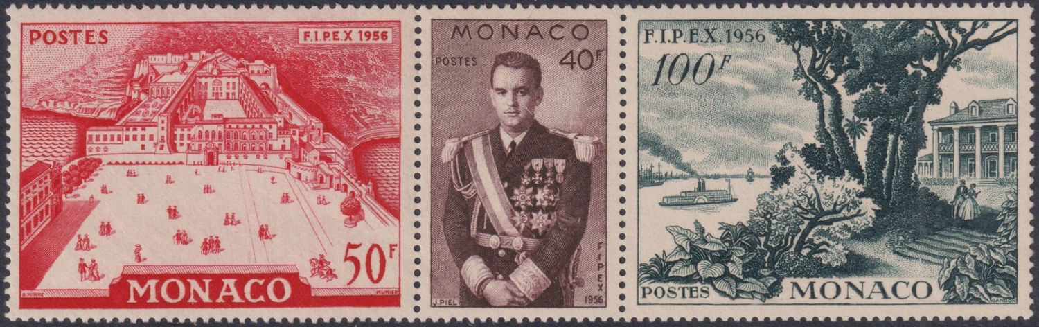 Monaco 1956 FIPEX Triptych