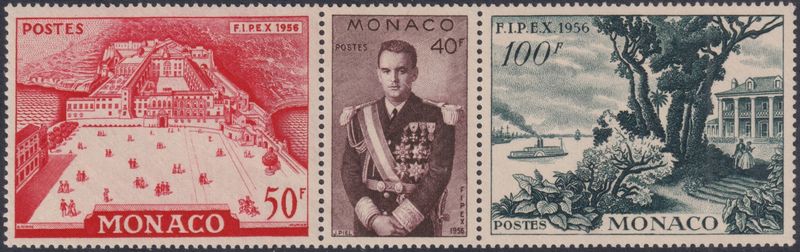 Monaco 1956 FIPEX Triptych