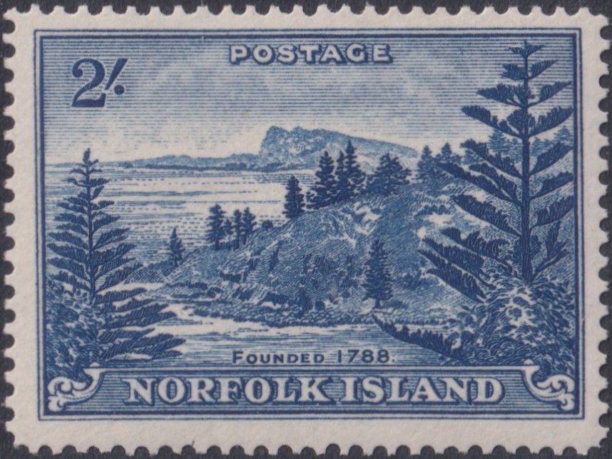 Norfolk Island 1959 2/- Ball Bay