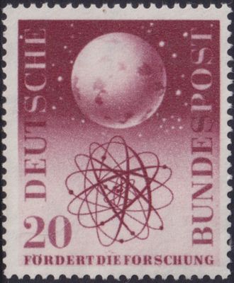 West Germany 1955 20pf Cosmic Research