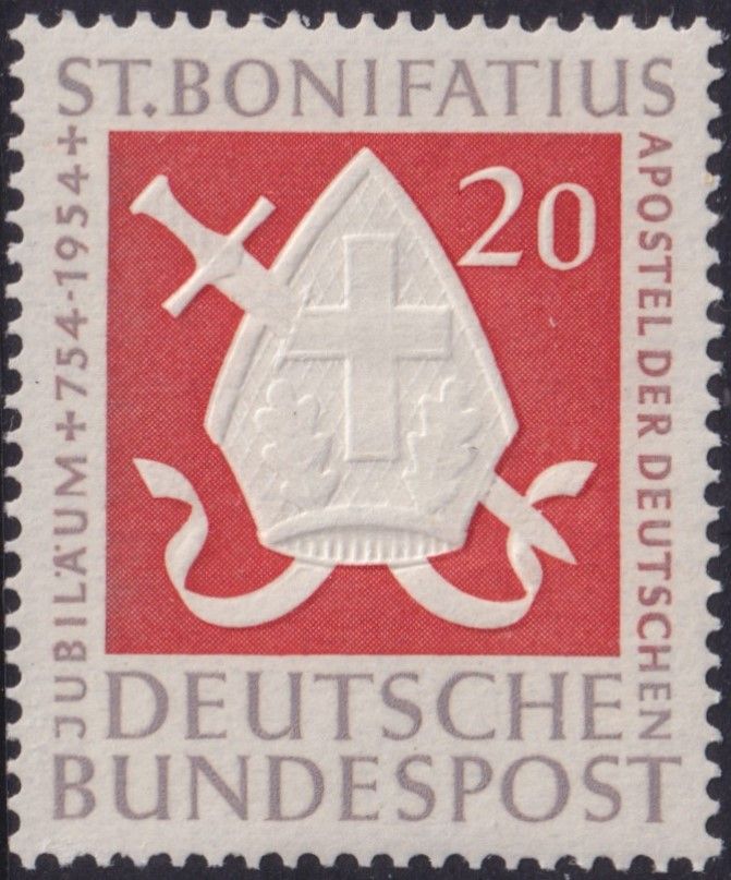 West Germany 1954 20f St Boniface