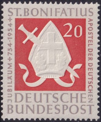 West Germany 1954 20f St Boniface