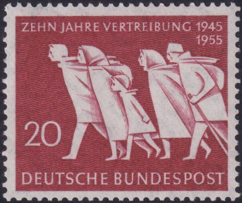 West Germany 1955 20pf Refugees