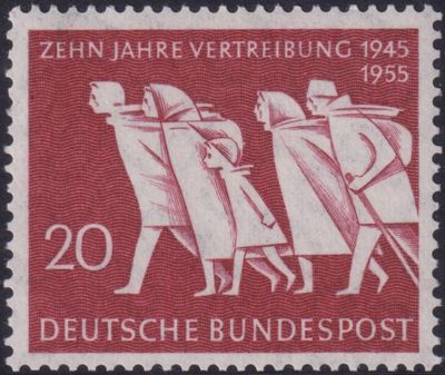 West Germany 1955 20pf Refugees