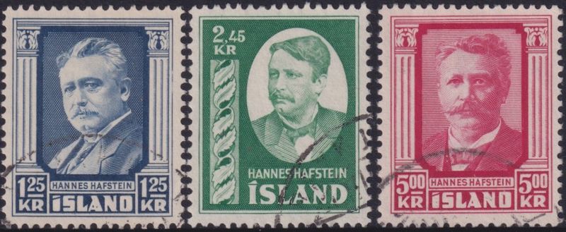 Iceland 1954 Hannes Hafstein Set