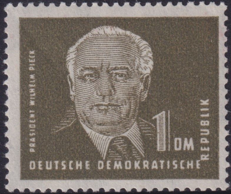 East Germany 1950 1Dm Green President Pieck