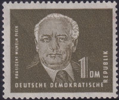 East Germany 1950 1Dm Green President Pieck