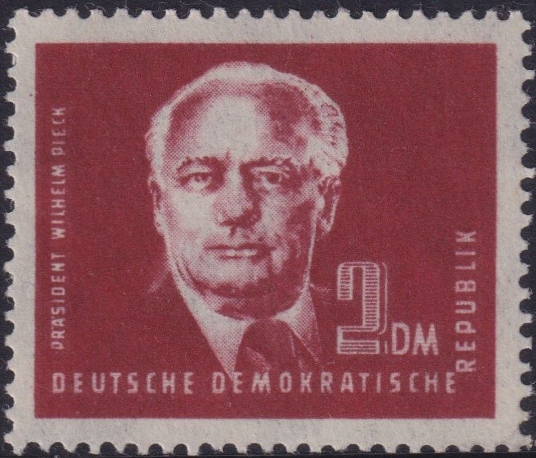 East Germany 1950 2Dm Red President Pieck
