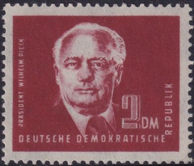 East Germany 1950 2Dm Red President Pieck