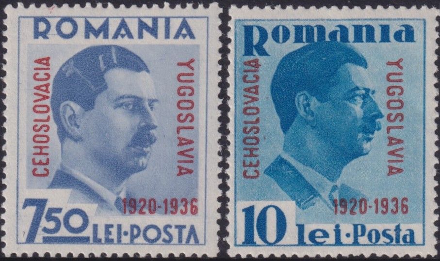 Romania 1936 Little Entente Set