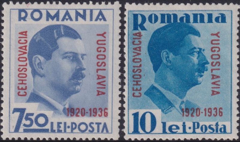 Romania 1936 Little Entente Set