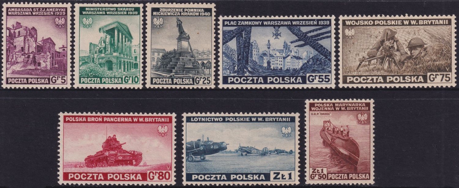 Poland 1941 Exiled Government in London Set