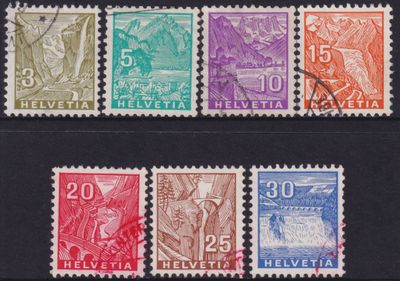 Switzerland 1934 Landscapes Set