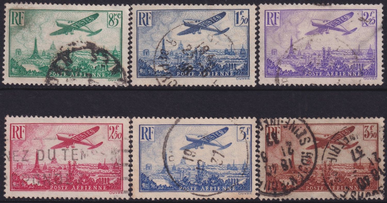 France 1936 Airmail Short Set to 3f.50