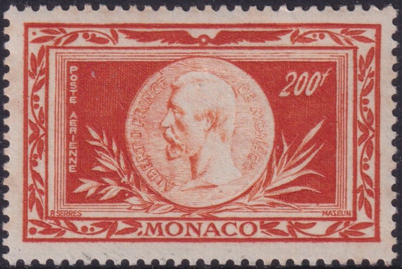 Monaco 1949 200f Birth Centenary Prince Albert I