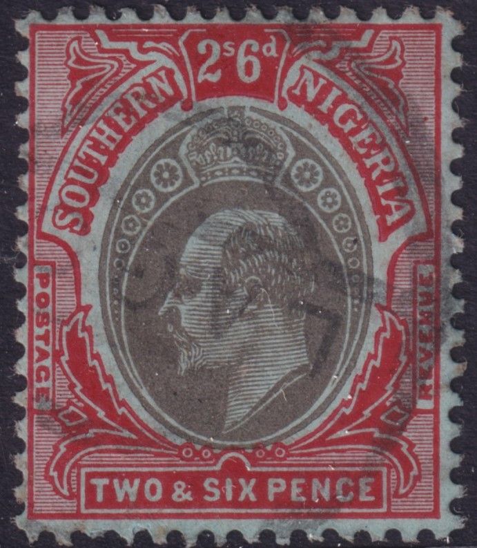 Southern Nigeria 1903 2/6d Grey-Black and Brown