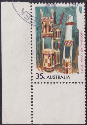 Australia 1971 35c Aboriginal Art with Retouch to AR of ART