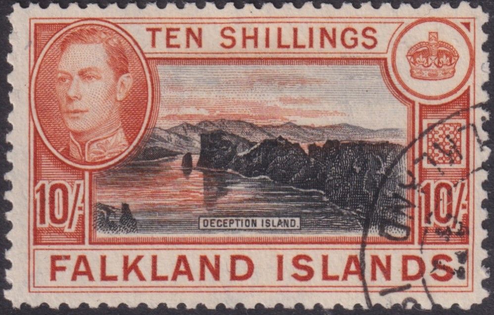 Falkland Islands 1944 10/- Deception Island