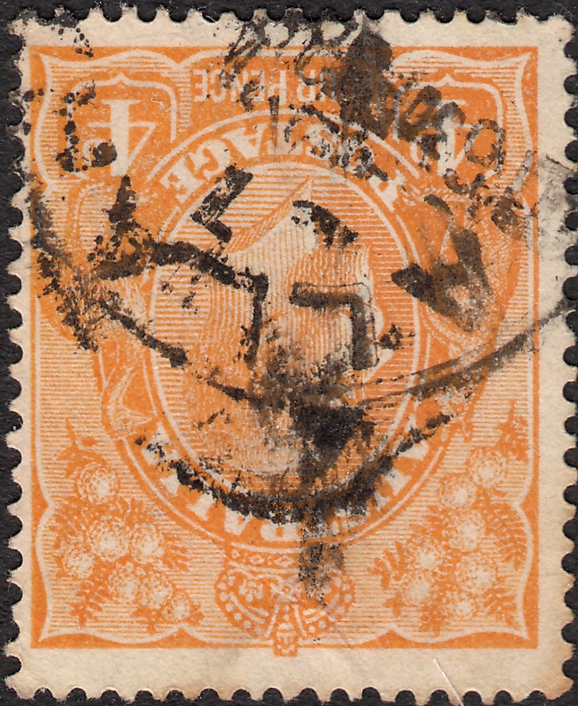 Australia 1915 4d Orange KGV with Inverted Watermark