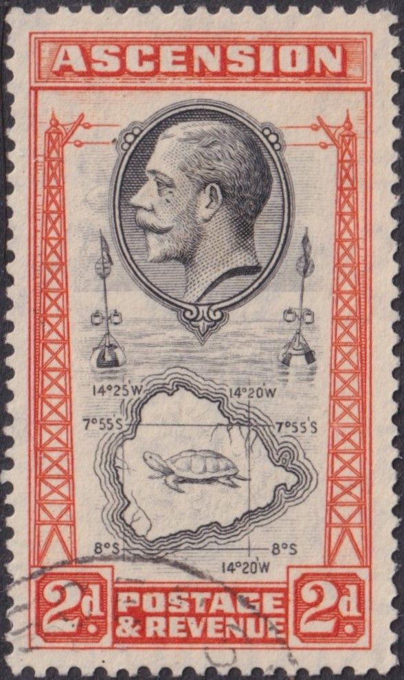 Ascension 1934 2d Black and Orange with Teardrops Flaw