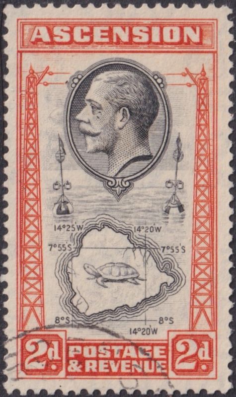 Ascension 1934 2d Black and Orange with Teardrops Flaw