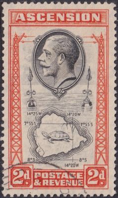 Ascension 1934 2d Black and Orange with Teardrops Flaw
