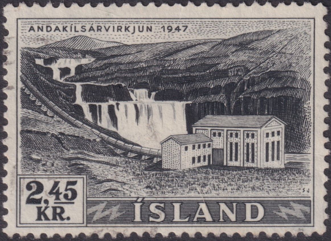 Iceland 1956 2k.45 Power Plant