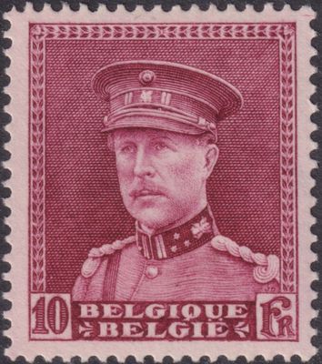 Belgium 1931 10f Red King Albert I