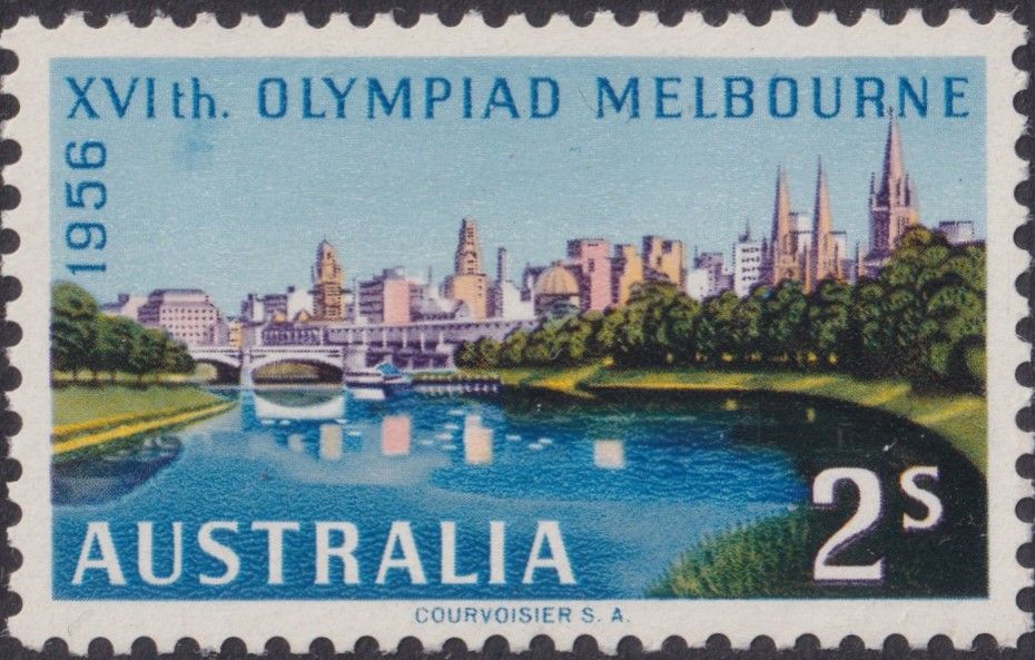 Australia 1956 2/ Olympic Games with Retouch Under th of XVIth