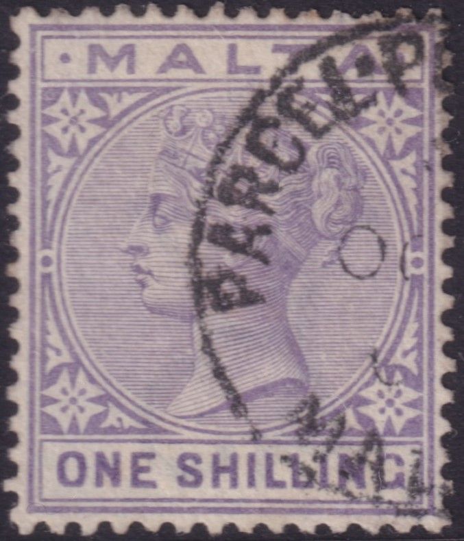 Malta 1885 1/- Violet