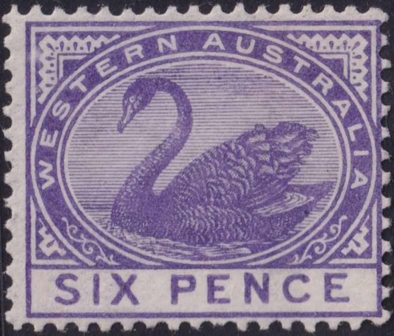 Western Australia 1890 6d Bright Violet