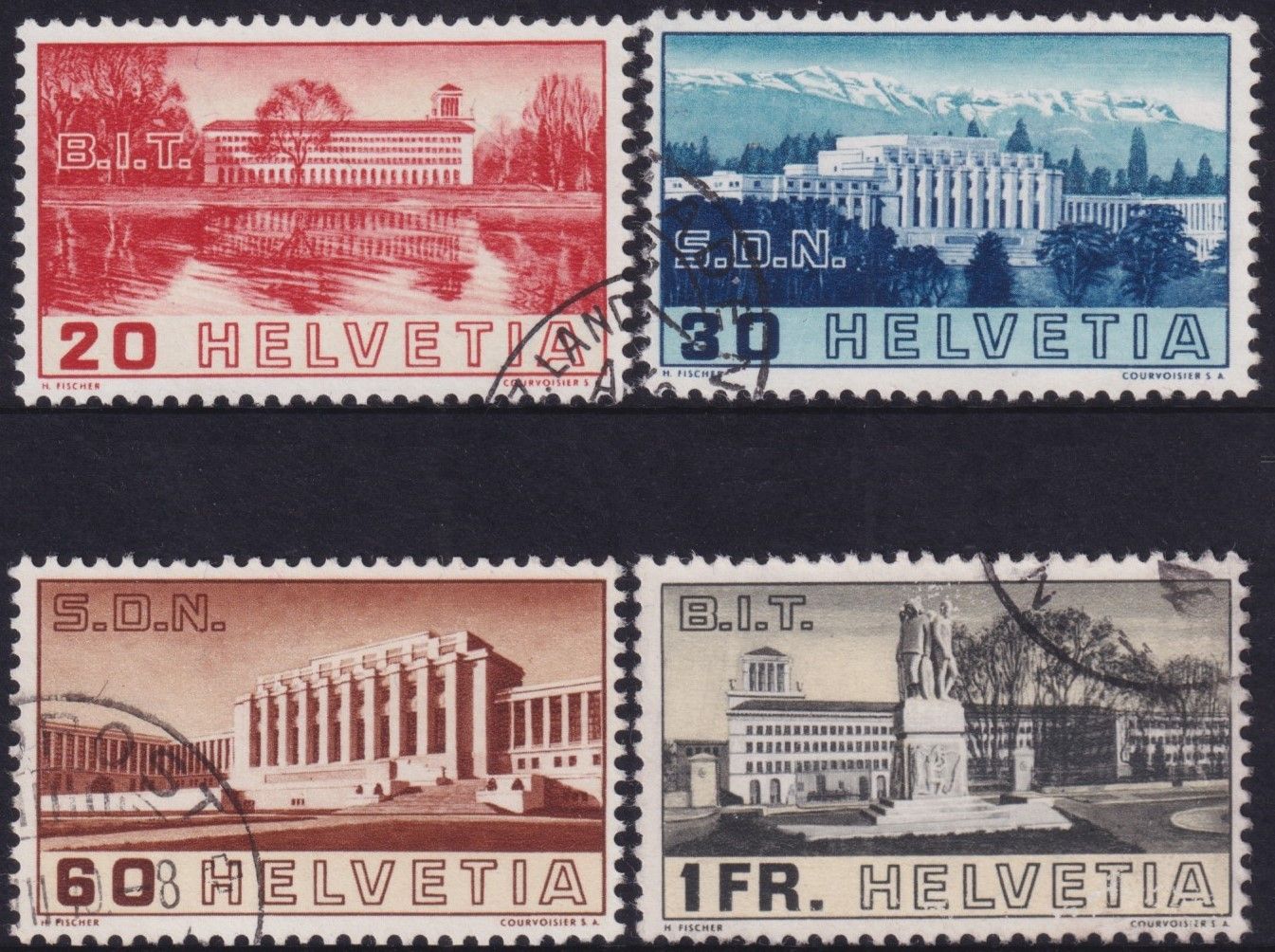 Switzerland 1938 International Labour Bureau Set