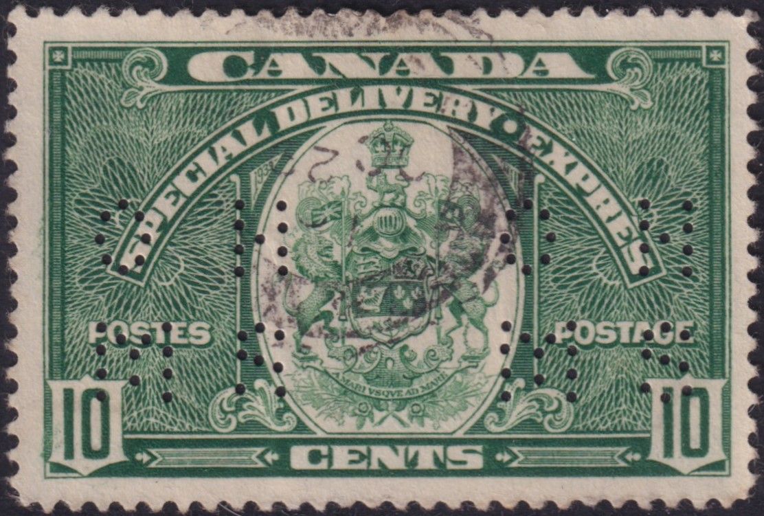 Canada 1939 10c Special Delivery perf OHMS