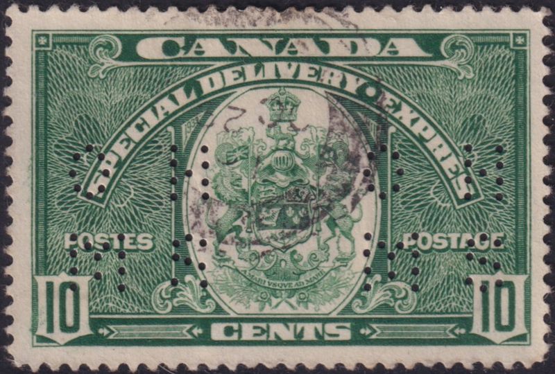 Canada 1939 10c Special Delivery perf OHMS