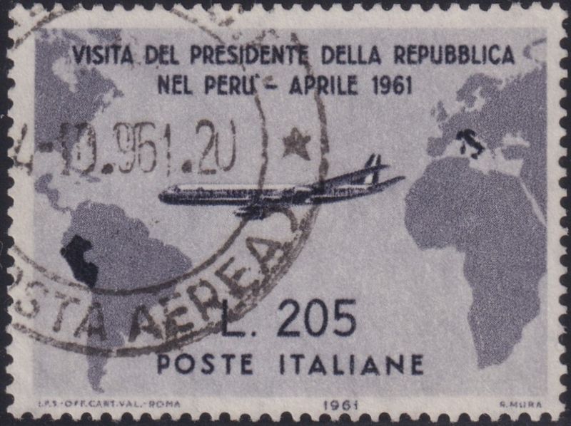 Italy 1961 205l President&#39;s Trip to Peru