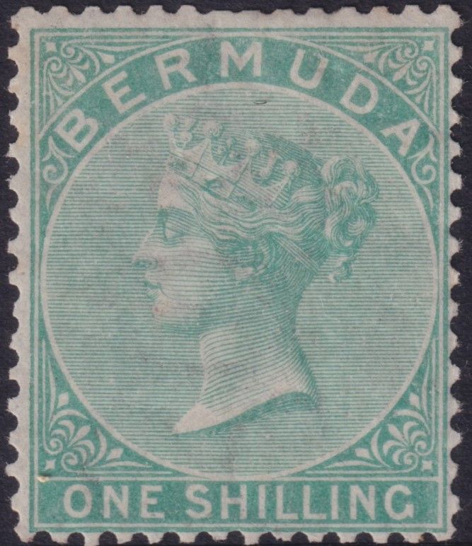 Bermuda 1865 1/- Green
