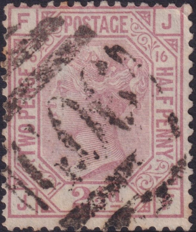 GB Used Abroad 1879 2½d Rosy Mauve Pl 16 used in Beyrout