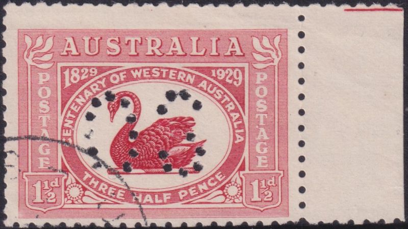 Australia 1929 1½d WA Centenary Perf OS CTO