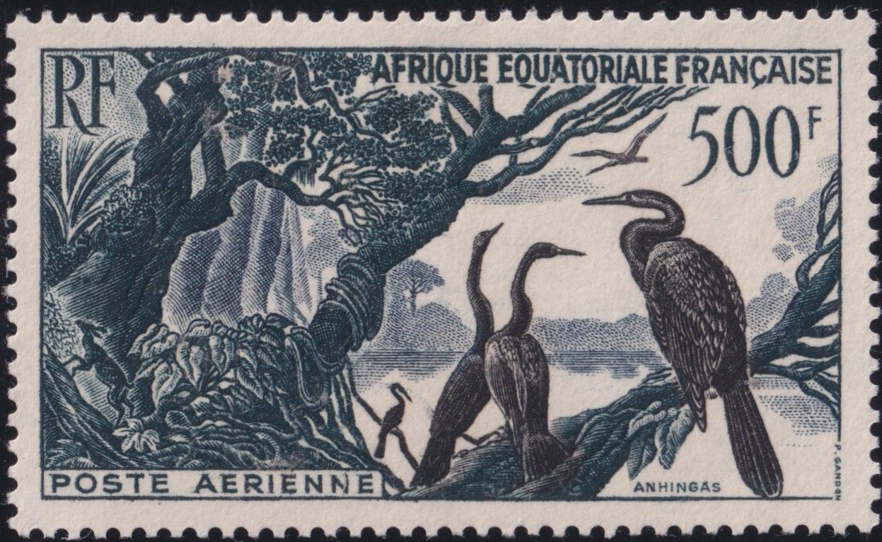French Equatorial Africa 1953 500f Airmail