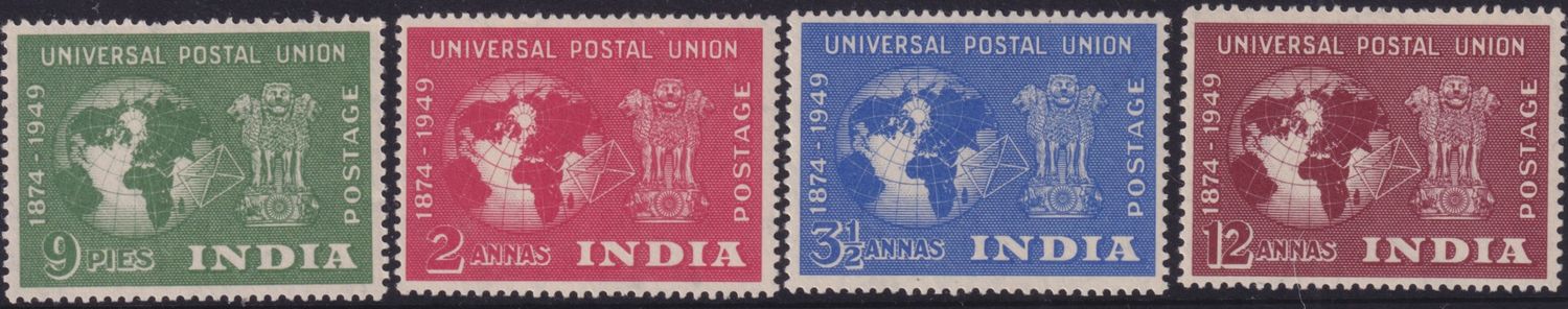 India 1949 UPU Set