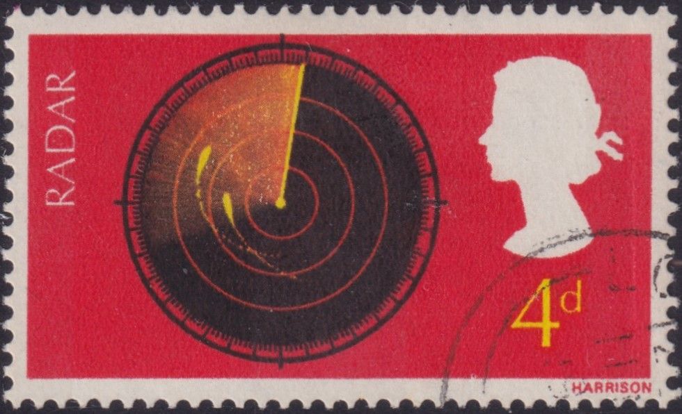 GB 1967 4d Radar Screen with Broken Scale