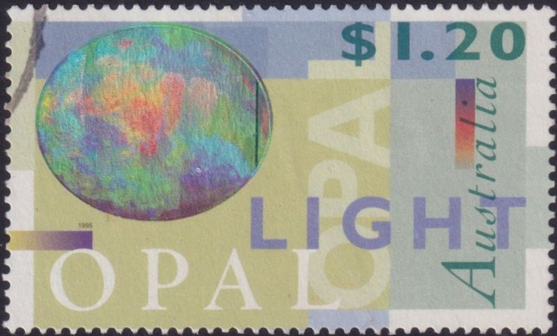 Australia 1995 $1.20 Light Opal with Cracked Opal