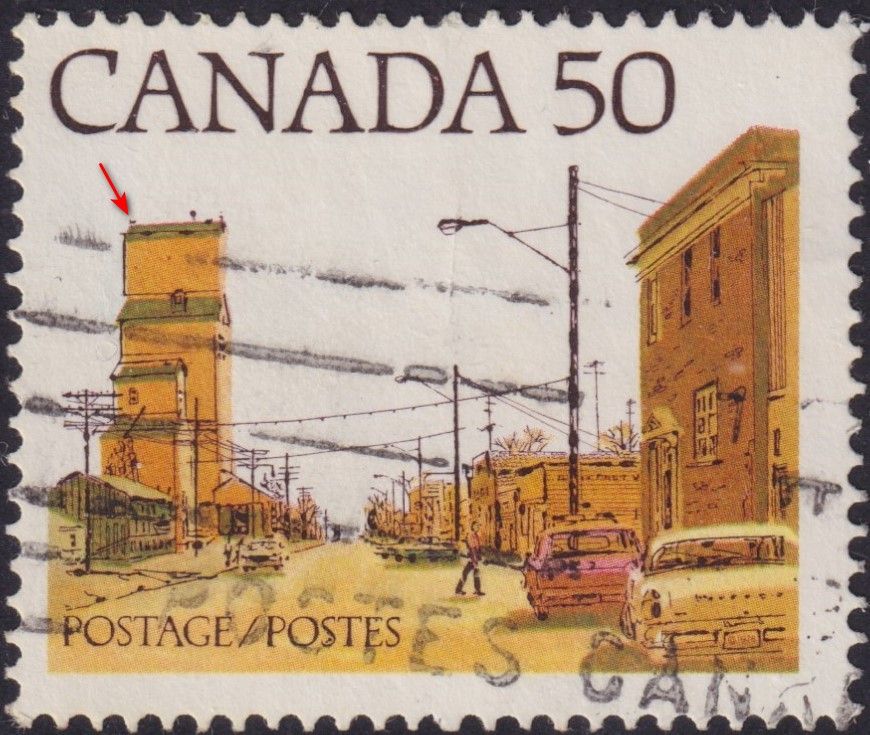 Canada 1977 50c Prairie Town Street with Cat on Roof