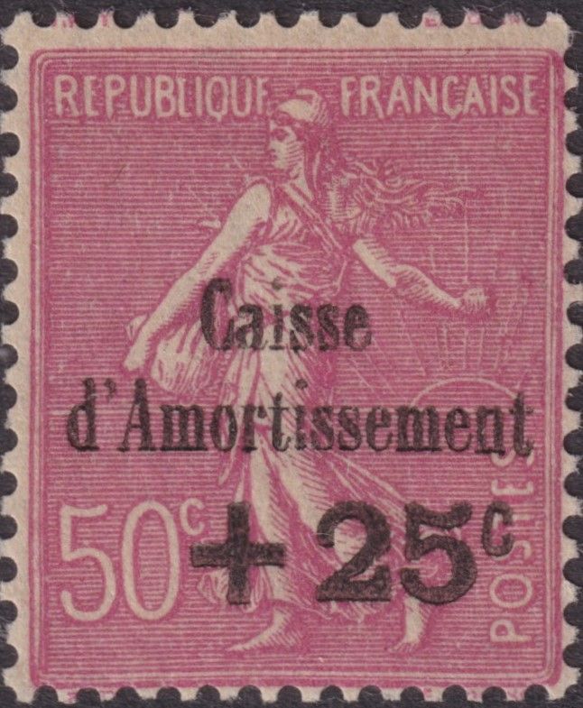 France 1928 50c+25c Sinking Fund